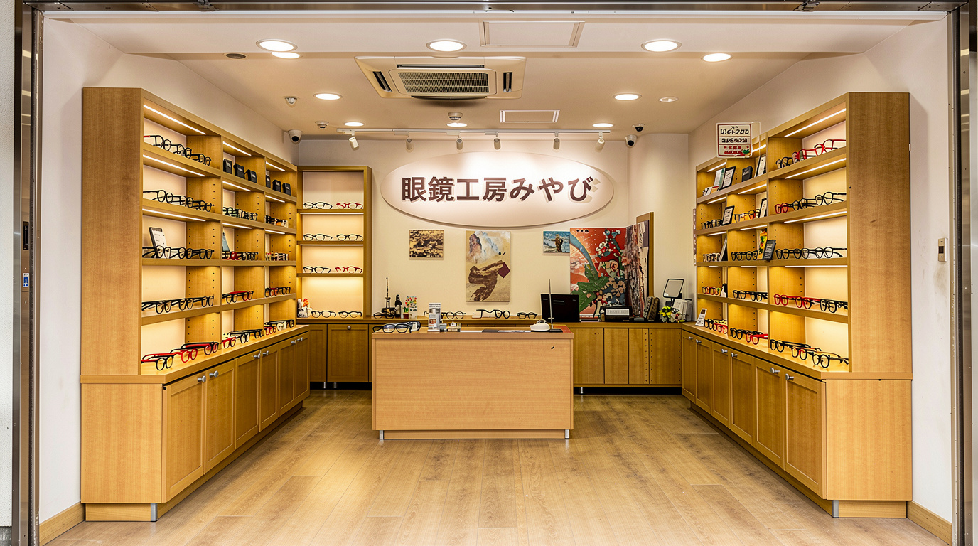 眼鏡工房みやびの店内写真