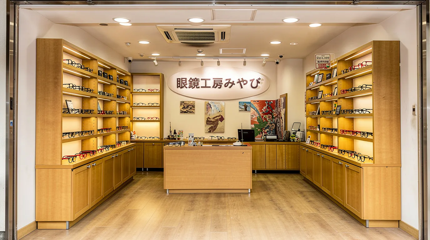 眼鏡工房みやびの店内写真