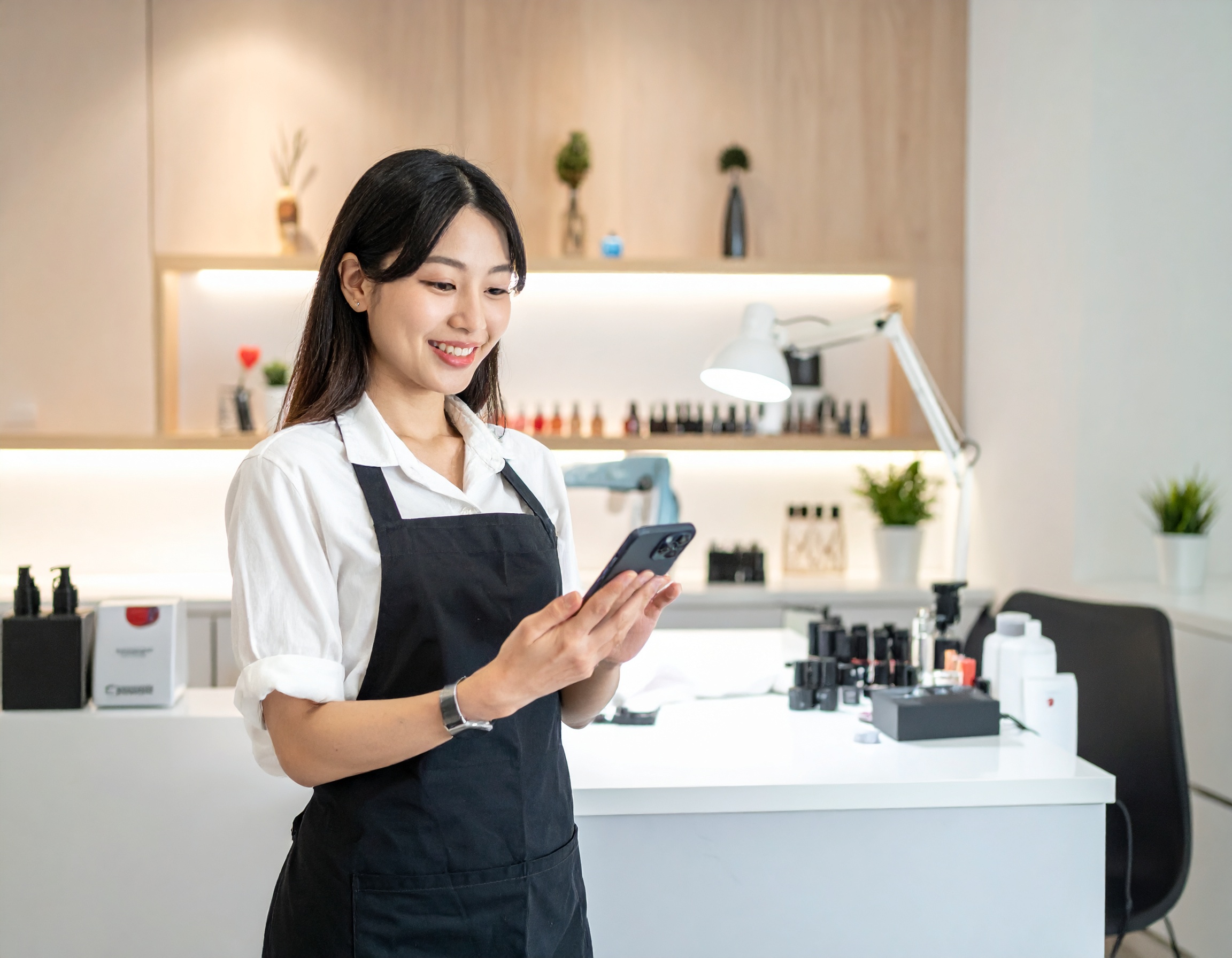 落ち着いた施術スペース